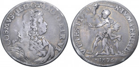 Italian States, Toscana (Tuscany, Grand Duchy). Cosimo III de’ Medici AR Lira. Firenze (Florence) mint, 1676. COSMVS • III • D • G • MAG • D • ETR • V...