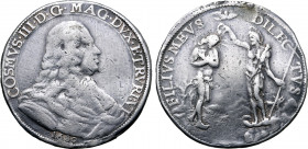 Italian States, Toscana (Tuscany, Grand Duchy). Cosimo III de’ Medici AR Piastra. Firenze (Florence) mint, 1680. COSMVS • III • D • G • MAG • DVX • ET...