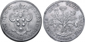 Italian States, Toscana (Tuscany, Grand Duchy). Cosimo III de’ Medici AR Pezzo della Rosa. Firenze (Florence) mint for Livorno, 1699. • COSMVS • III •...
