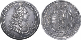 Italian States, Toscana (Tuscany, Grand Duchy). Francesco Stefano di Lorena AR 1/2 Francescone da 5 Paoli. Firenze (Florence) mint, 1740. FRANC • III ...