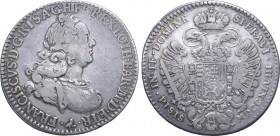 Italian States, Toscana (Tuscany, Grand Duchy). Francesco Stefano di Lorena AR Francescone da 10 Paoli. Fourth Series. Firenze (Florence) mint, 1748. ...
