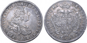 Italian States, Toscana (Tuscany, Grand Duchy). Francesco Stefano di Lorena AR Francescone da 10 Paoli. Second Series. Firenze (Florence) mint, 1765. ...