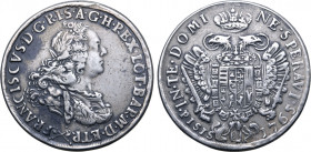 Italian States, Toscana (Tuscany, Grand Duchy). Francesco Stefano di Lorena AR Francescone da 10 Paoli. Second Series. Firenze (Florence) mint, 1765. ...