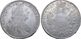 Italian States, Toscana (Tuscany, Grand Duchy). Francesco Stefano di Lorena AR Tallero. Firenze (Florence) mint, 1765. Giovanni Zenobio Weber, die eng...