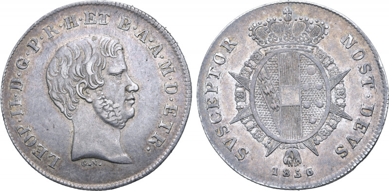 Italian States, Toscana (Tuscany, Grand Duchy). Leopold II di Lorena AR Paolo. F...