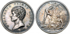 France, First Republic. Napoléon Bonaparte, as Premier Consul, AR Medal. Commemorating the Battle of Marengo. Dated year 8 = 1800. Dies by Lavy, rever...