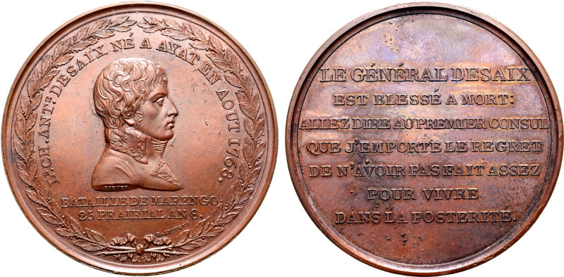 France, First Republic. Napoléon Bonaparte, as Premier Consul, Æ Medal. Commemor...