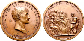 France, First Republic. Napoléon Bonaparte, as Premier Consul, Æ Medal. Commemorating the failure of attacks on Napoléon's life. Dated year 3 = 1800. ...