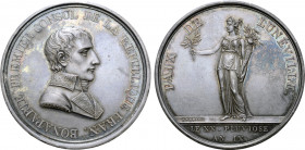 France, First Republic. Napoléon Bonaparte, as Premier Consul, AR Medal. Celebrating the peace at Luneville. Dated 20 Pluviôse L'An 9 = 9 February 180...