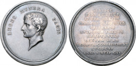 France, First Republic. Napoléon Bonaparte, as Premier Consul, AR Medal. Commemorating the formation of the Italian Republic in Lyon. Dated year 10 = ...
