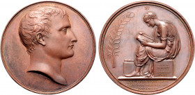 France, First Republic. Napoléon Bonaparte, as Premier Consul, Æ Medal. Commemorating the organization of public education. Dated year 4 of Bonaparte ...