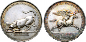 France, First Republic. Napoléon Bonaparte, as Premier Consul, AR Medal. Commemorating Britain breaking the Treaty of Amiens with the declaration of w...