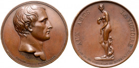 France, First Republic. Napoléon Bonaparte, as Premier Consul, Æ Medal. Commemorating the arrival of the Venus de Medici. Dated year 4 of Bonaparte's ...