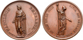 France, First Empire. Napoléon I Æ Medal. Commemorating the decree of the Napoleonic Code. Dated L'An 12 = 1804. Dies by Brenet; Denon, mintmaster. NA...