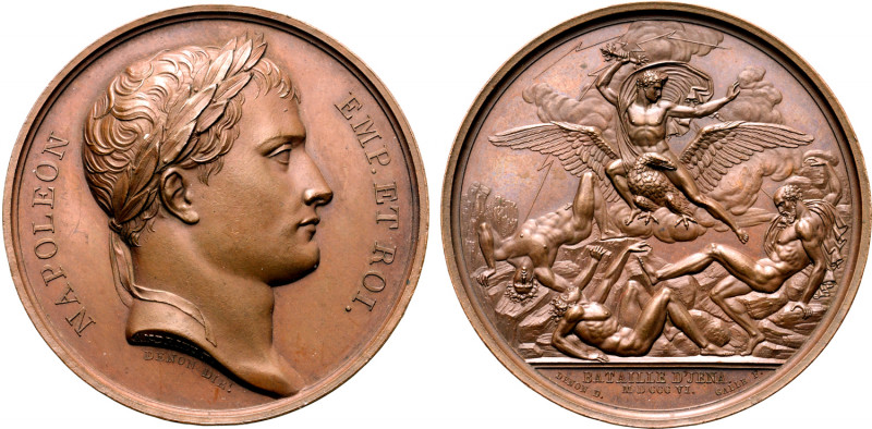 France, First Empire. Napoléon I Æ Medal. Commemorating the Battle of Jena. Date...