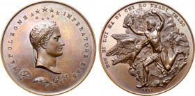 Austria, Empire, temp. Francis I. Napoléon I Æ Medal. Condemning the 'betrayers' of Napoléon on the occasion of his exile on St Helena. Milan mint, da...