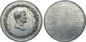 Great Britain, Hanover, temp. George IV. Napoléon I AR Medal. Commemorating the life and death of Napoléon. Birmingham mint, last date given 1821. Die...