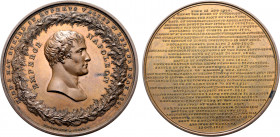 Great Britain, Hanover, temp. George IV. Napoléon I Æ Medal. Commemorating the life and death of Napoléon. Birmingham mint, last date given 1821. Dies...