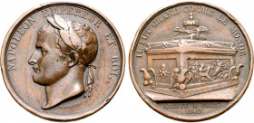 France, Kingdom (restored), temp. Louis Philippe I. Napoléon I Æ Medal. Commemorating the transfer of Napoléon's remains to the Invalides. Dated 1840....