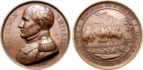 France, Kingdom (restored), temp. Louis Philippe I. Napoléon I Æ Medal. Memorialising Napoléon's Tomb at St. Helena. Dually dated 5 May 1821 and 15 De...