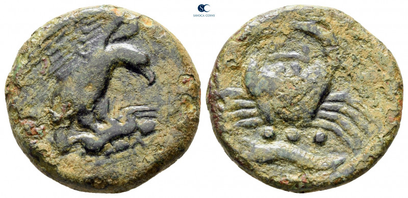 Sicily. Akragas circa 425-406 BC. 
Bronze Æ

21 mm, 5,57 g



nearly very...