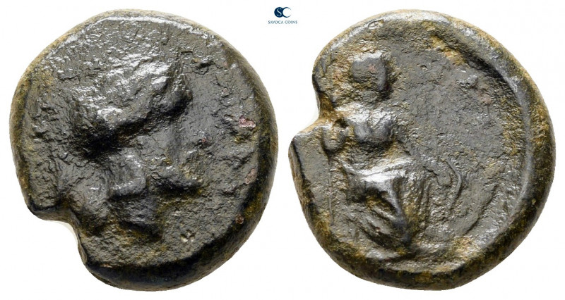 Sicily. Athl- circa 344-339 BC. 
Hexas Æ

15 mm, 3,30 g



nearly very fi...