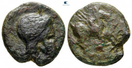 Sicily. Entella circa 350-300 BC. Bronze Æ