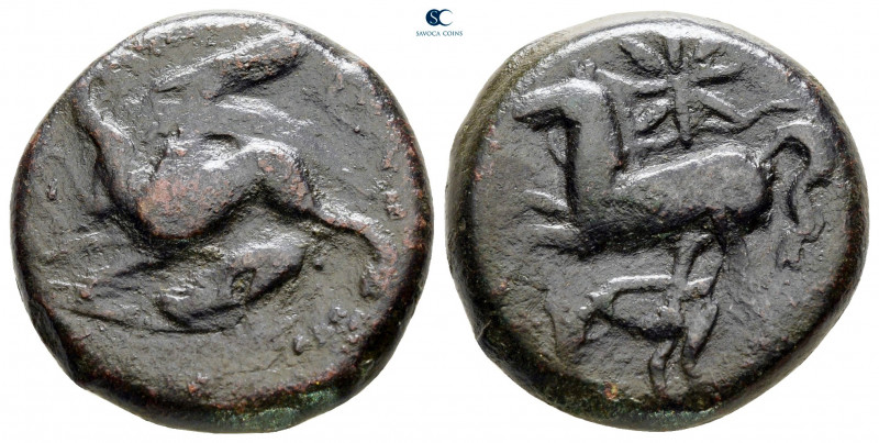 Sicily. Kainon circa 360-340 BC. 
Bronze Æ

21 mm, 9,15 g



nearly very ...