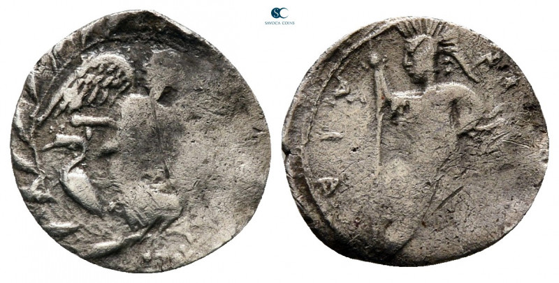 Sicily. Kamarina circa 461-435 BC. 
Litra AR

13 mm, 0,46 g



nearly ver...
