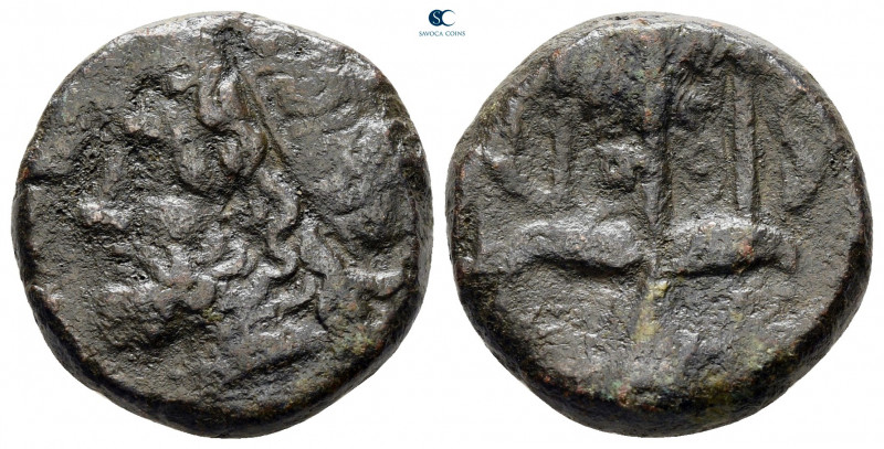 Sicily. Syracuse. Hieron II 275-215 BC. 
Bronze Æ

19 mm, 7,29 g



nearl...