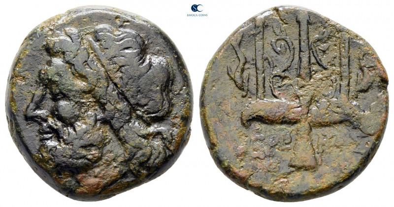 Sicily. Syracuse. Hieron II 275-215 BC. 
Bronze Æ

19 mm, 6,52 g



nearl...
