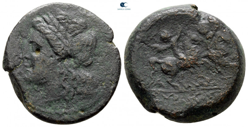 Sicily. Syracuse circa 220-220 BC. 
Bronze Æ

24 mm, 11,19 g



nearly ve...