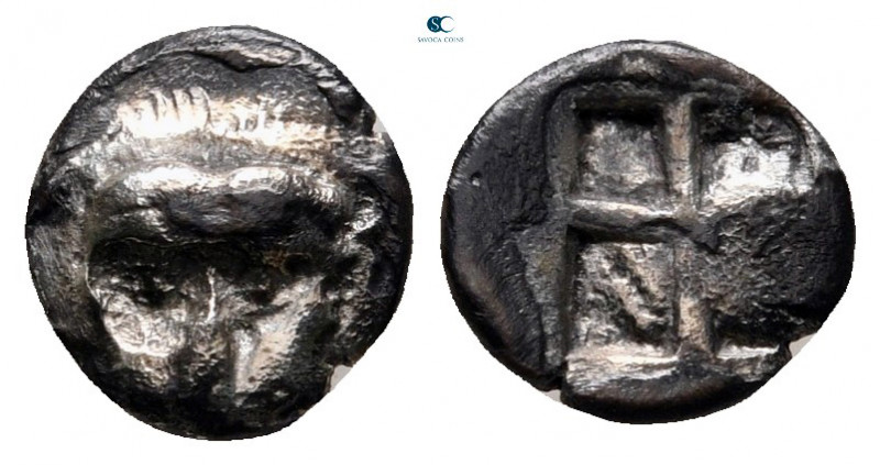 Cimmerian Bosporos. Pantikapaion circa 480-470 BC. 
Obol AR

6 mm, 0,46 g

...