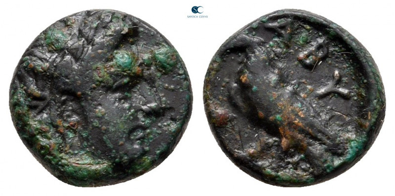 Troas. Abydos circa 350-300 BC. 
Bronze Æ

10 mm, 1,48 g



nearly very f...