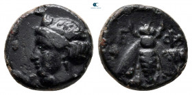 Ionia. Ephesos circa 375-325 BC. Bronze Æ