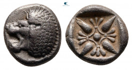 Ionia. Miletos circa 525-475 BC. Diobol AR