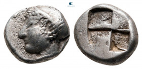 Ionia. Phokaia circa 521-478 BC. Diobol AR