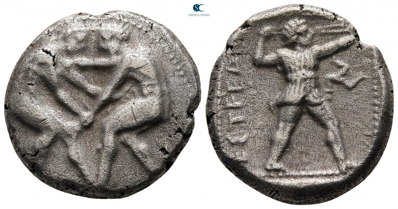 Pamphylia. Aspendos circa 380-325 BC. 
Stater AR

23 mm, 10,69 g



nearl...