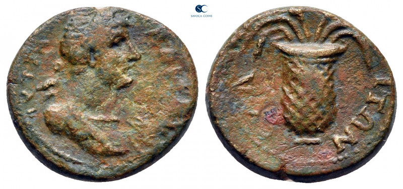 Aiolis. Elaia. Hadrian AD 117-138. 
Bronze Æ

16 mm, 2,59 g



nearly ver...