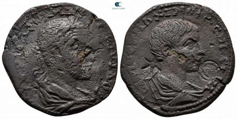 Cilicia. Ninika - Klaudiopolis. Maximinus I and Maximus Caesar AD 235-238. 
Bro...