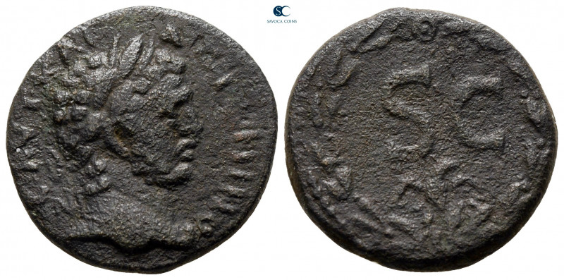 Seleucis and Pieria. Antioch. Caracalla AD 198-217. 
Bronze Æ

22 mm, 7,20 g...