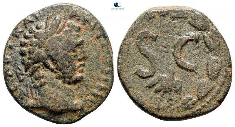 Seleucis and Pieria. Antioch. Caracalla AD 198-217. 
Bronze Æ

22 mm, 6,79 g...