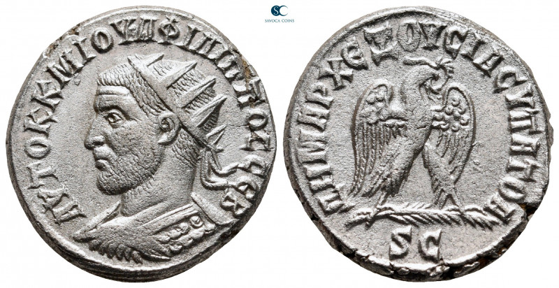 Seleucis and Pieria. Antioch. Philip I Arab AD 244-249. 
Billon-Tetradrachm

...