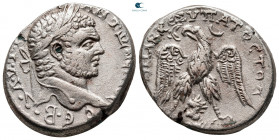Seleucis and Pieria. Emesa. Caracalla AD 198-217. Billon-Tetradrachm