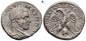 Seleucis and Pieria. Emesa. Macrinus AD 217-218. Billon-Tetradrachm