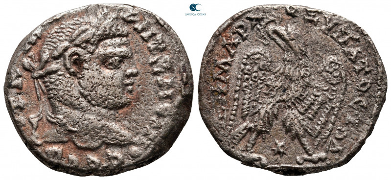 Seleucis and Pieria. Laodicea ad Mare. Caracalla AD 198-217. 
Billon-Tetradrach...
