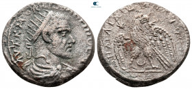 Mesopotamia. Carrhae. Macrinus AD 217-218. Billon-Tetradrachm