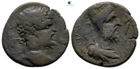 Mesopotamia. Edessa. Septimius Severus with Abgar VIII AD 193-211. Bronze Æ