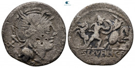 M. Servilius C. f 100 BC. Rome. Denarius AR
