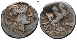 T. Cloelius 98 BC. Rome. Denarius AR